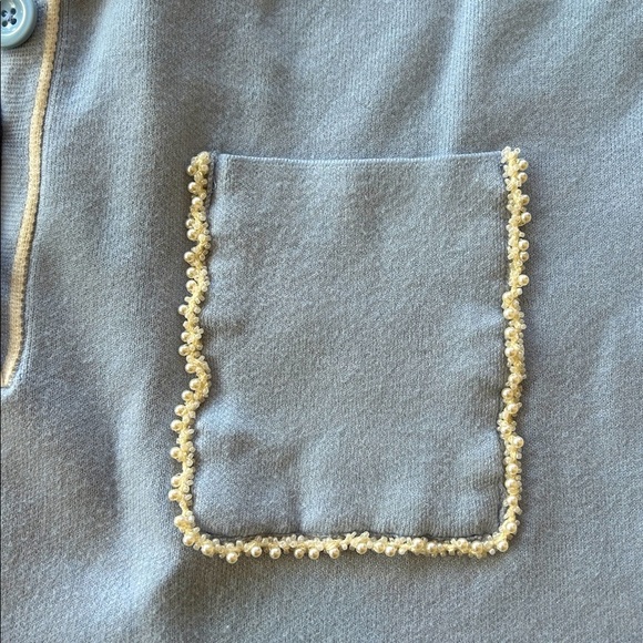 Anthropologie Maeve The Eliott Embellished-Pocket Polo Shirt - Picture 5 of 7